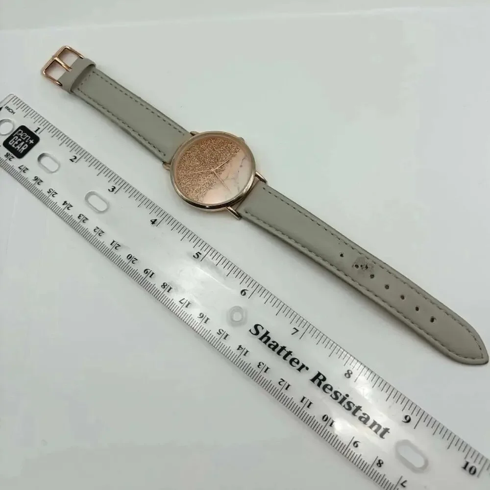 Silver & Pink Shimmer Watch